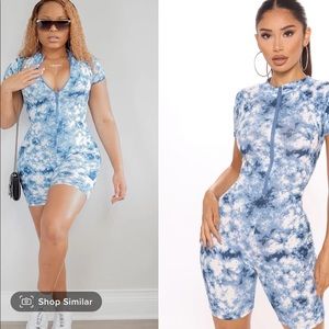 Fashion Nova Tie Dye Babe romper